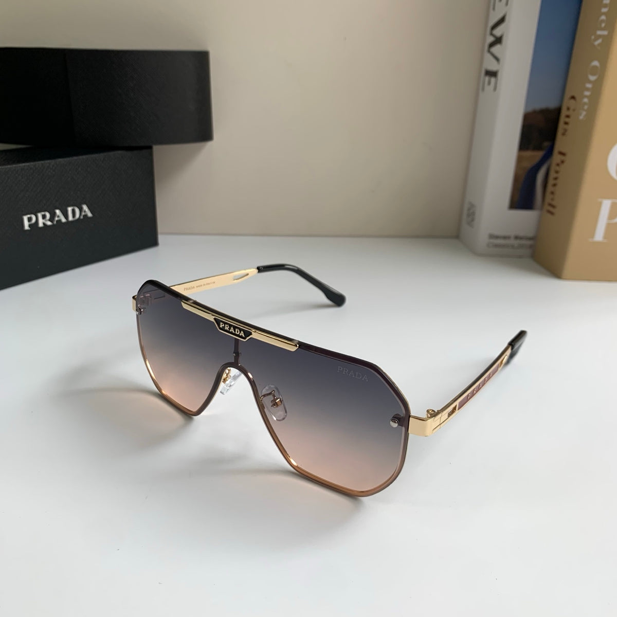 Prada Oversized Silver Lens Sunglasses for Men & Women - 415779 - detail image 2