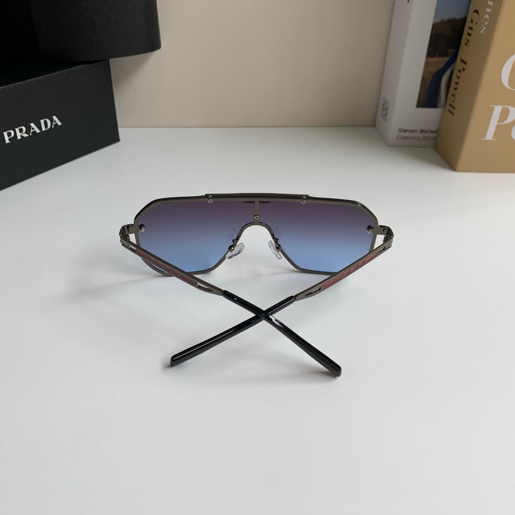 Prada Oversized Silver Lens Sunglasses for Men & Women - 487034 - detail image 6