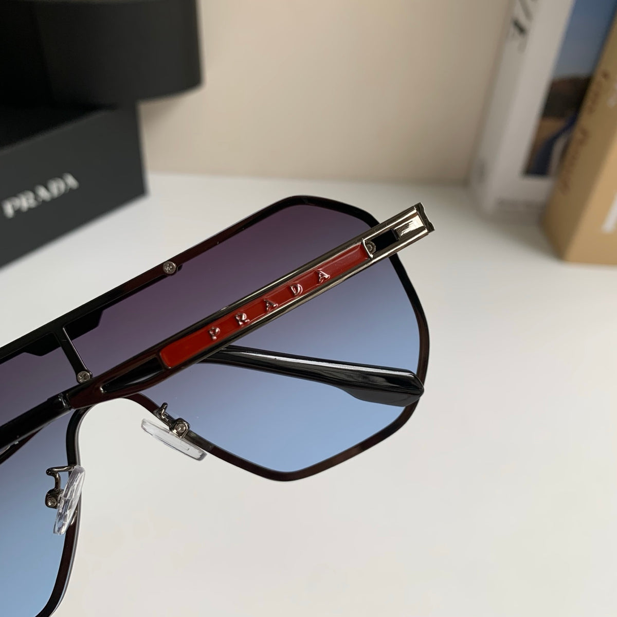Prada Oversized Silver Lens Sunglasses for Men & Women - 415780 - detail image 7