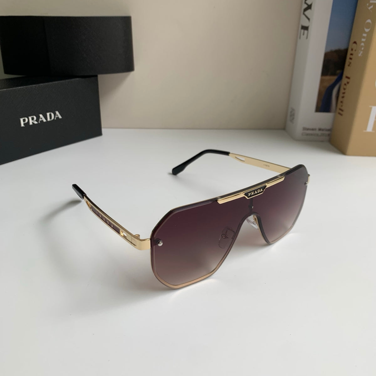 Prada Oversized Silver Lens Sunglasses for Men & Women - 415781