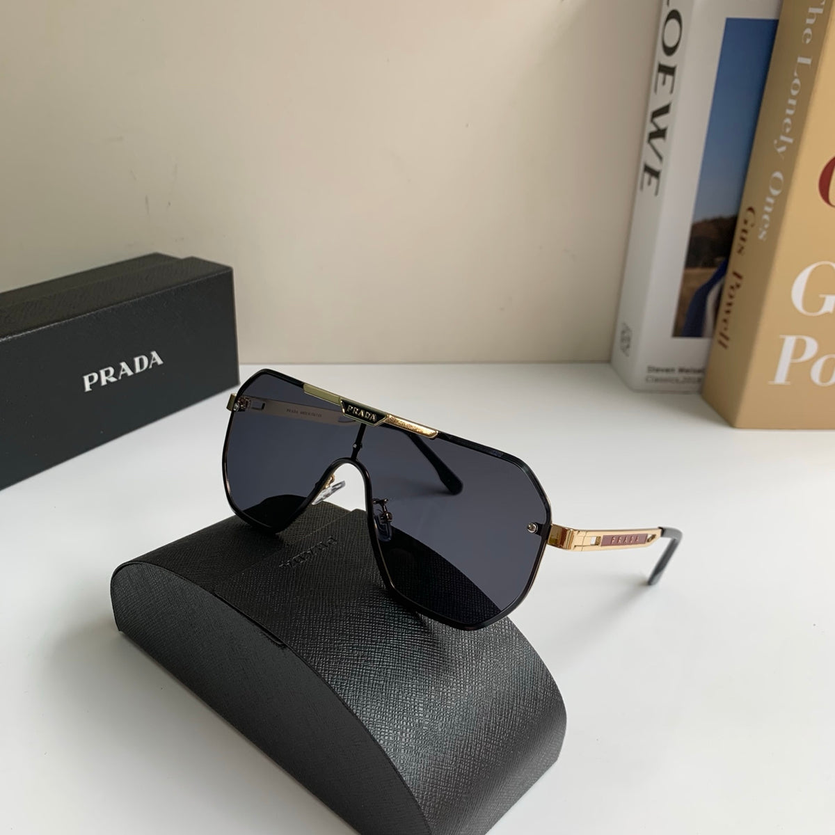 Prada Oversized Silver Lens Sunglasses for Men & Women - 487036 - detail image 5