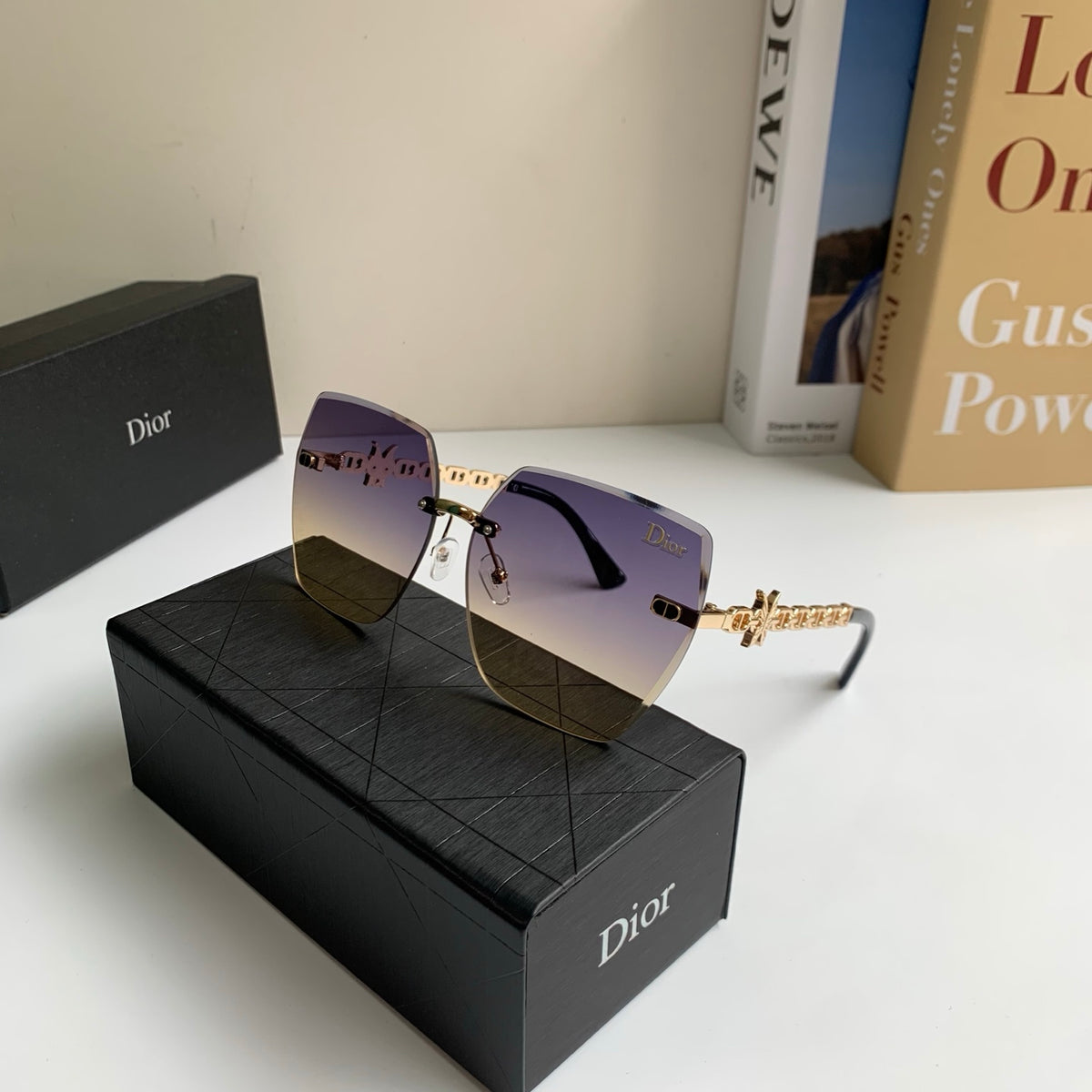 Dior Polarized Square Silver Lens Sunglasses for Men & Women - 486720 - detail image 5