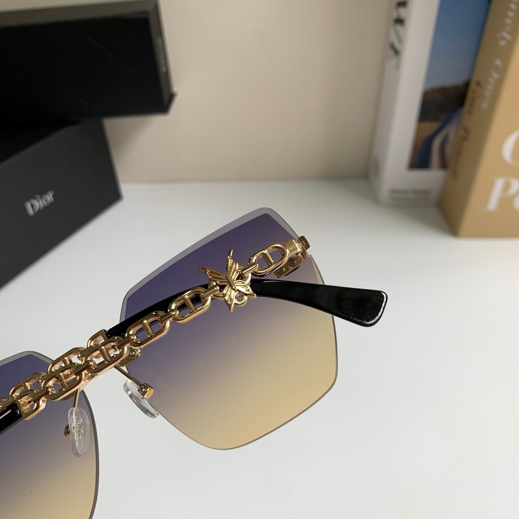 Dior Polarized Square Silver Lens Sunglasses for Men & Women - 486720 - detail image 6