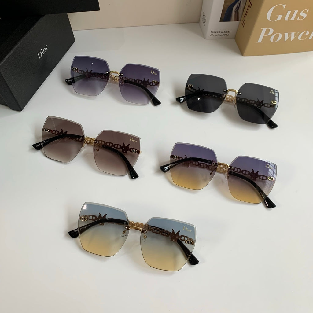 Dior Polarized Square Silver Lens Sunglasses for Men & Women - 486721 - detail image 9