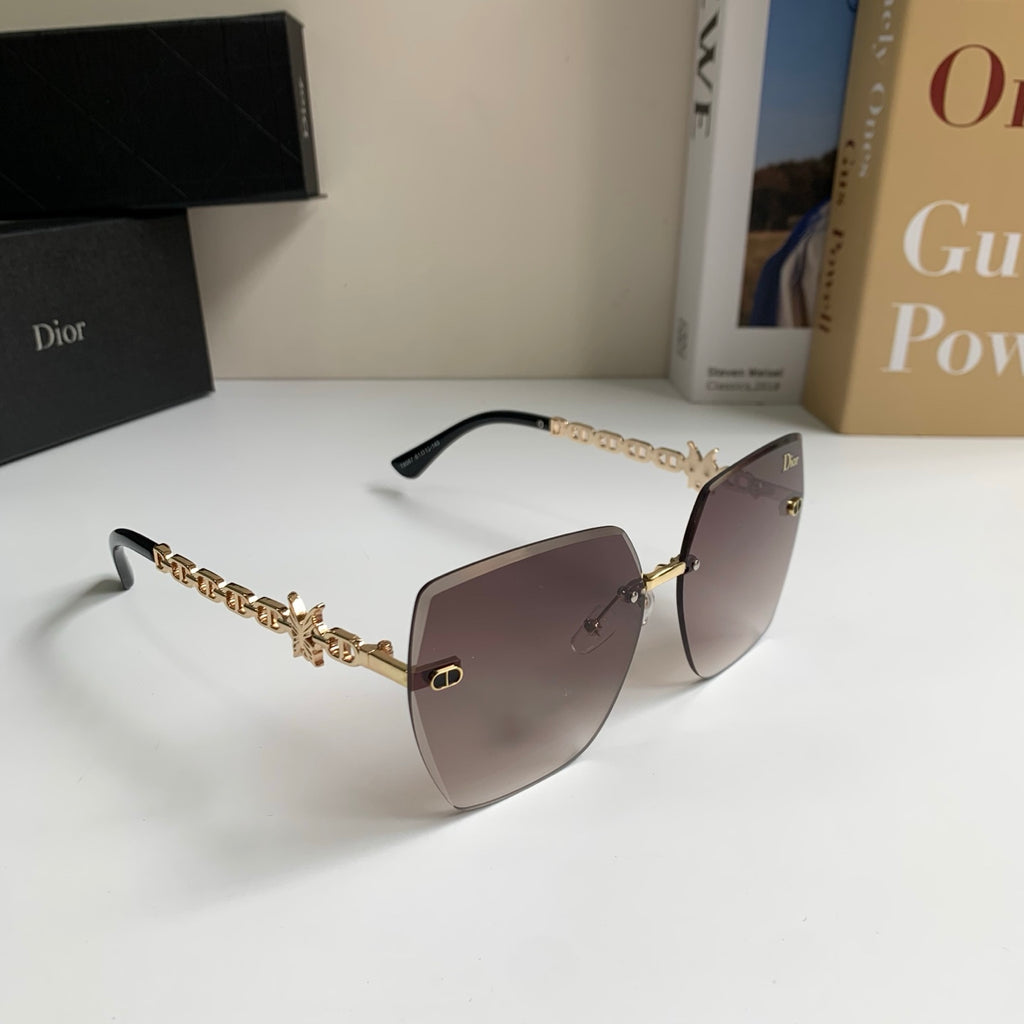 Dior Polarized Square Silver Lens Sunglasses for Men & Women - 415488
