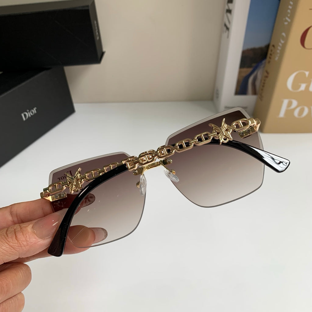 Dior Polarized Square Silver Lens Sunglasses for Men & Women - 415488 - detail image 6