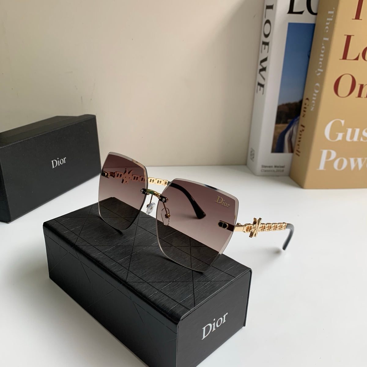 Dior Polarized Square Silver Lens Sunglasses for Men & Women - 486721 - detail image 4