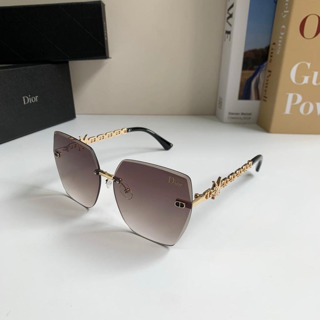 Dior Polarized Square Silver Lens Sunglasses for Men & Women - 415488 - detail image 2
