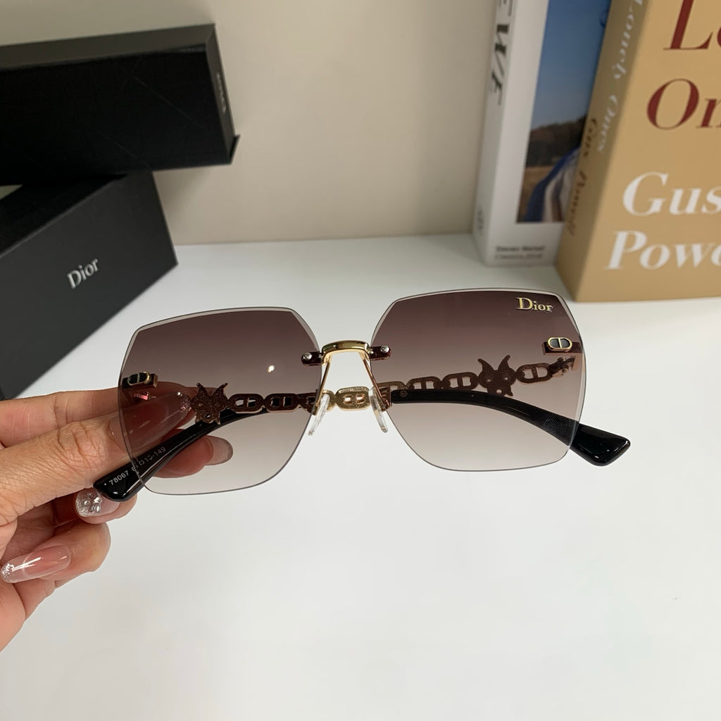 Dior Polarized Square Silver Lens Sunglasses for Men & Women - 486721 - detail image 3