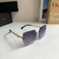 Dior Polarized Square Silver Lens Sunglasses for Men & Women - 415489