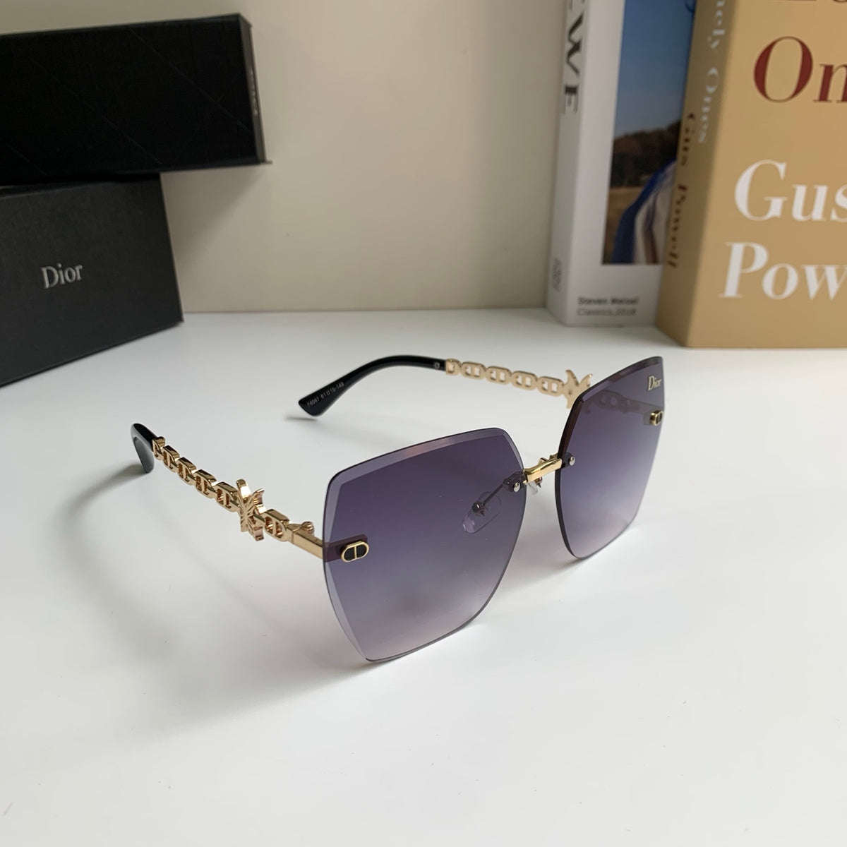 Dior Polarized Square Silver Lens Sunglasses for Men & Women - 415489
