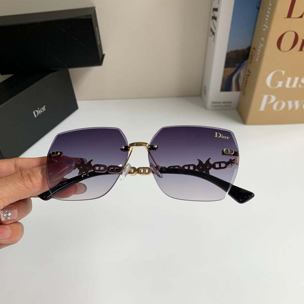 Dior Polarized Square Silver Lens Sunglasses for Men & Women - 486722 - detail image 3
