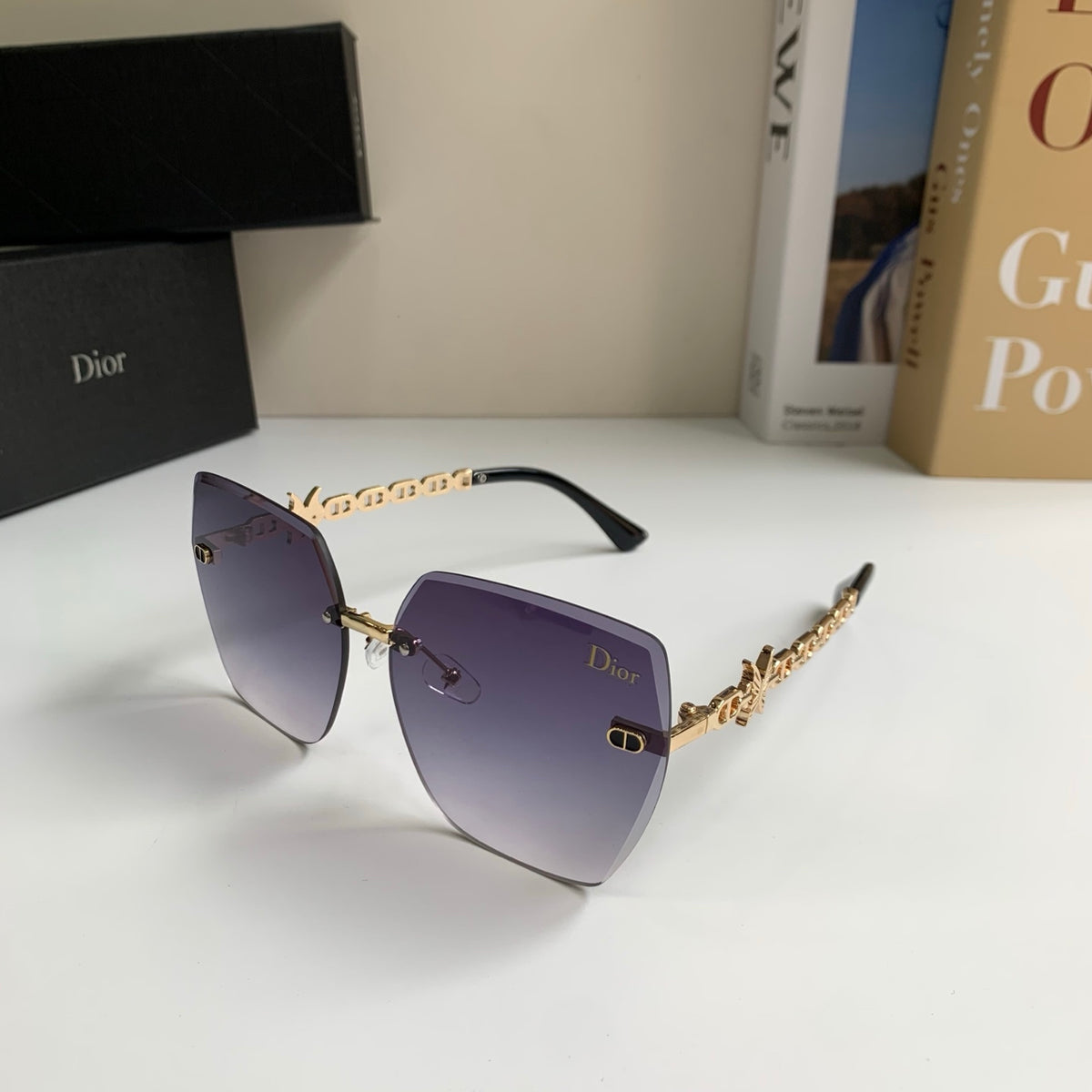 Dior Polarized Square Silver Lens Sunglasses for Men & Women - 415489 - detail image 2