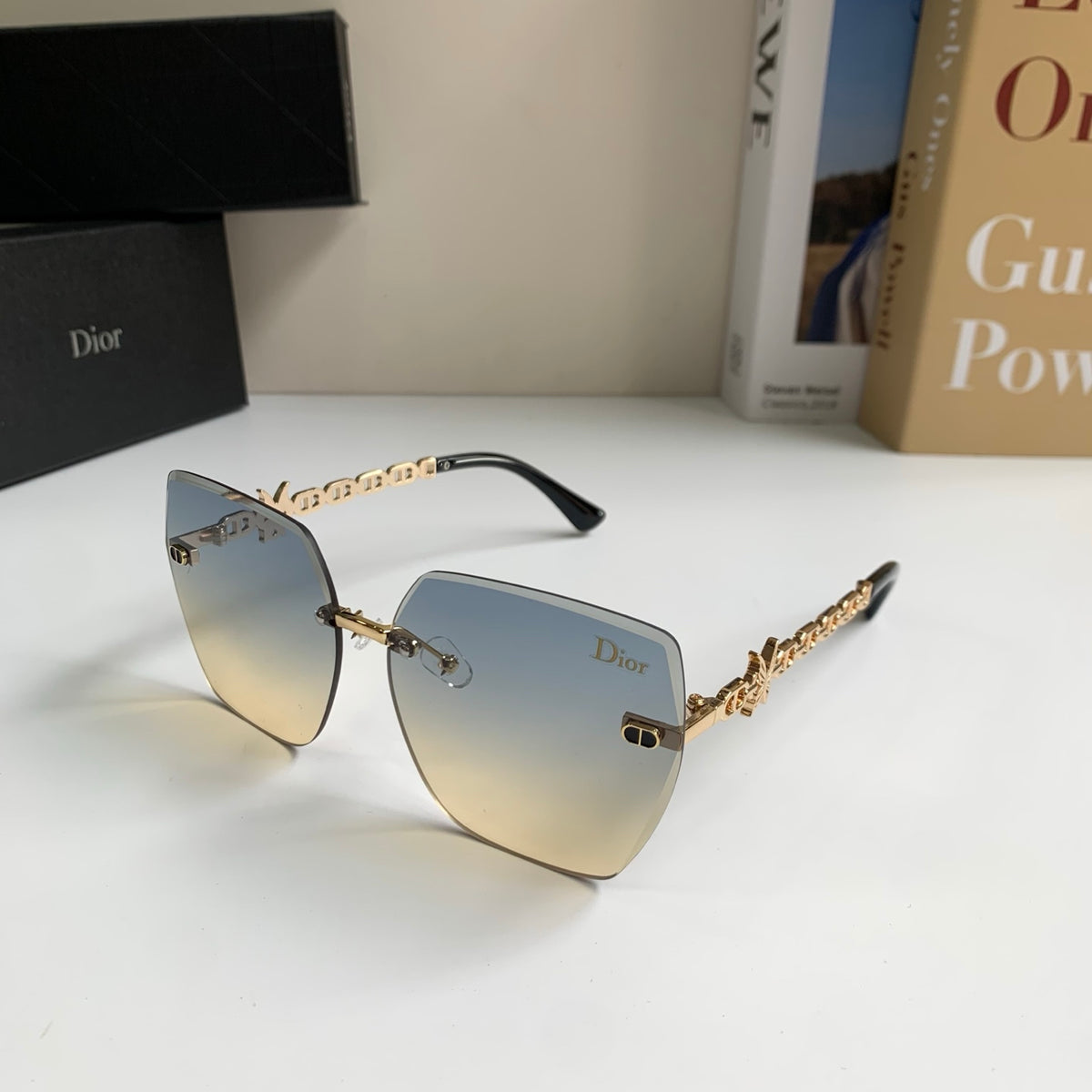Dior Polarized Square Silver Lens Sunglasses for Men & Women - 486723 - detail image 2