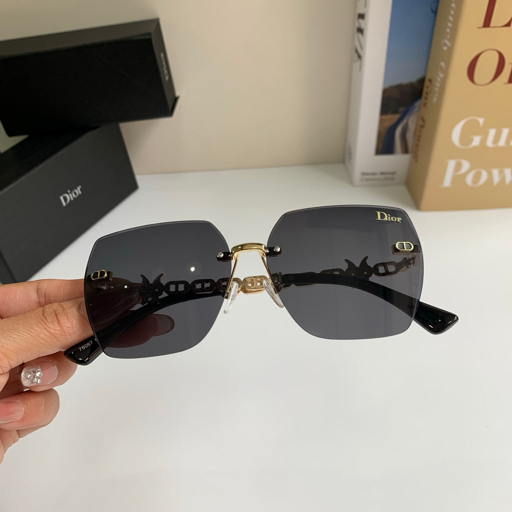 Dior Polarized Square Silver Lens Sunglasses for Men & Women - 486724 - detail image 4