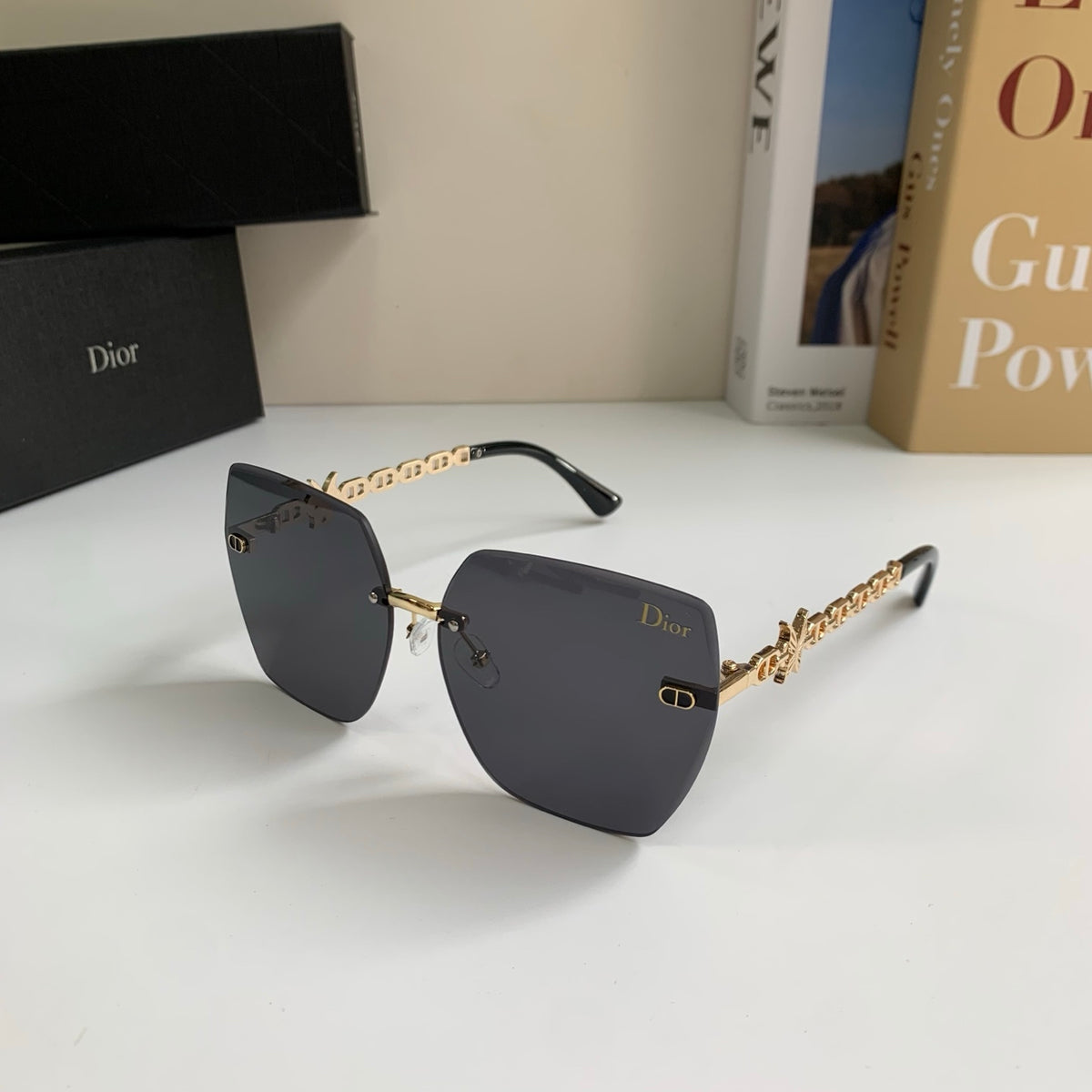 Dior Polarized Square Silver Lens Sunglasses for Men & Women - 415491 - detail image 2