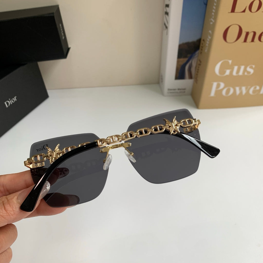 Dior Polarized Square Silver Lens Sunglasses for Men & Women - 415491 - detail image 6