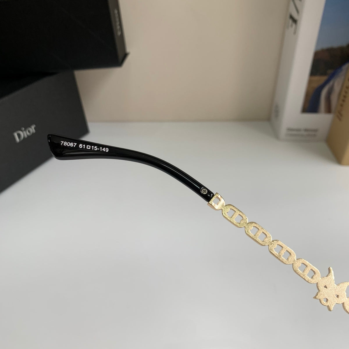 Dior Polarized Square Silver Lens Sunglasses for Men & Women - 415491 - detail image 7