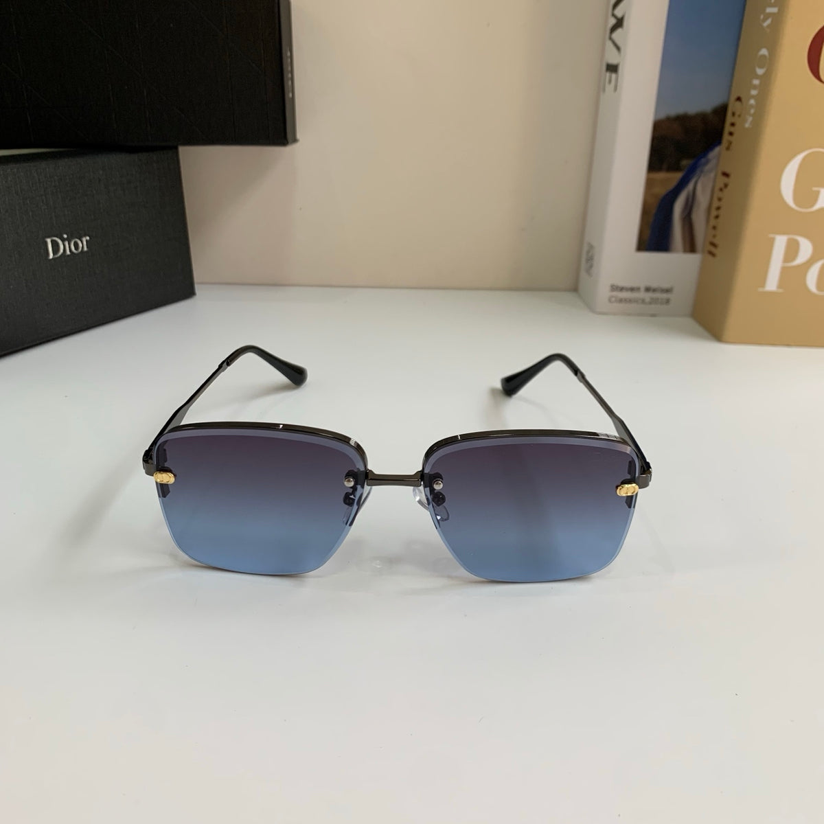 Dior Polarized Metal Fashion Silver Lens Sunglasses for Men & Women - 486762 - detail image 3