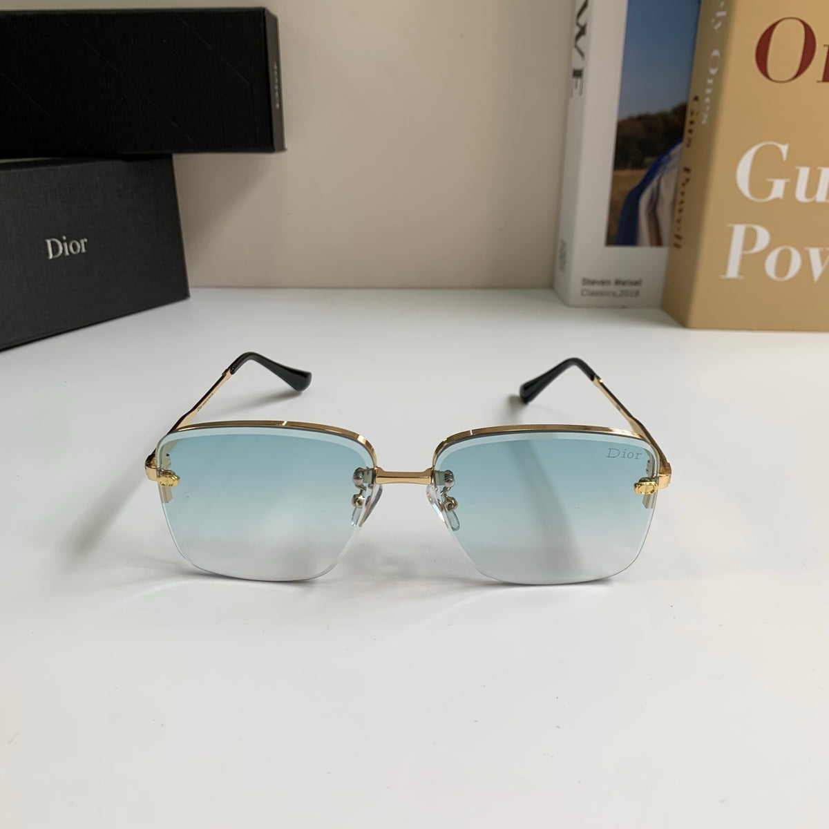 Dior Polarized Metal Fashion Silver Lens Sunglasses for Men & Women - 486764 - detail image 5