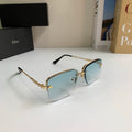 Dior Polarized Metal Fashion Silver Lens Sunglasses for Men & Women - 486764
