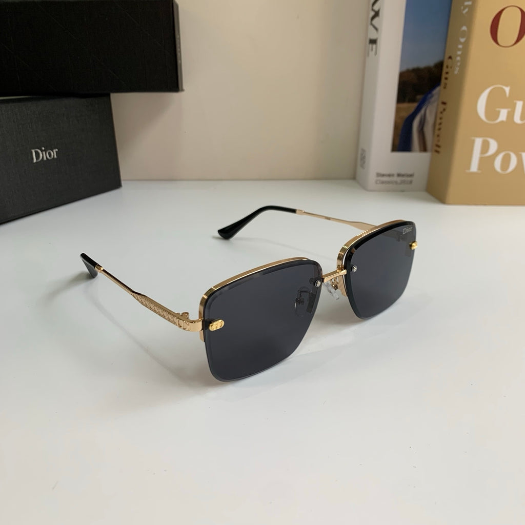 Dior Polarized Metal Fashion Silver Lens Sunglasses for Men & Women - 415496