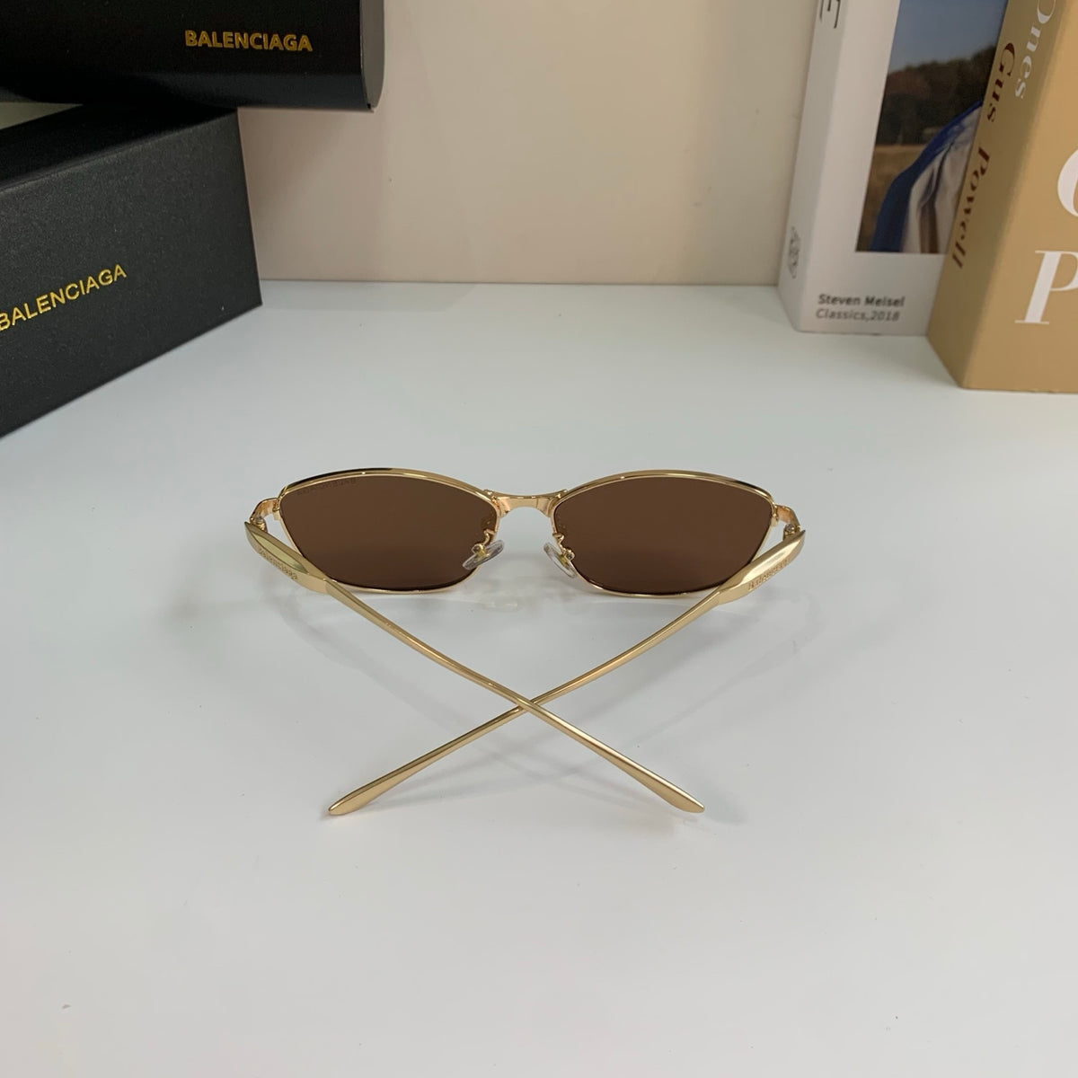 Balenciaga Fashion Brown Lens Sunglasses for Men & Women - 416097 - detail image 8
