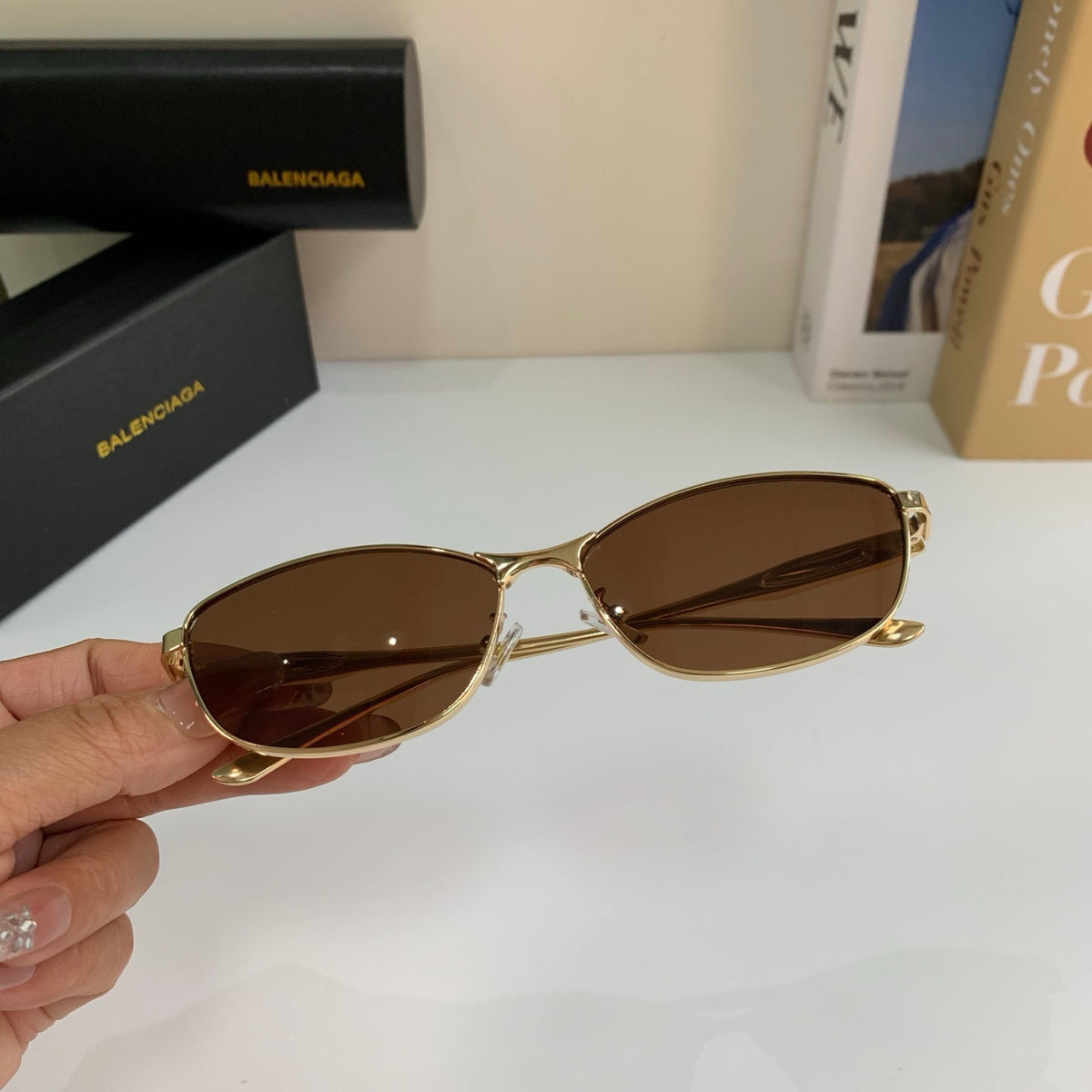 Balenciaga Fashion Brown Lens Sunglasses for Men & Women - 416097 - detail image 3