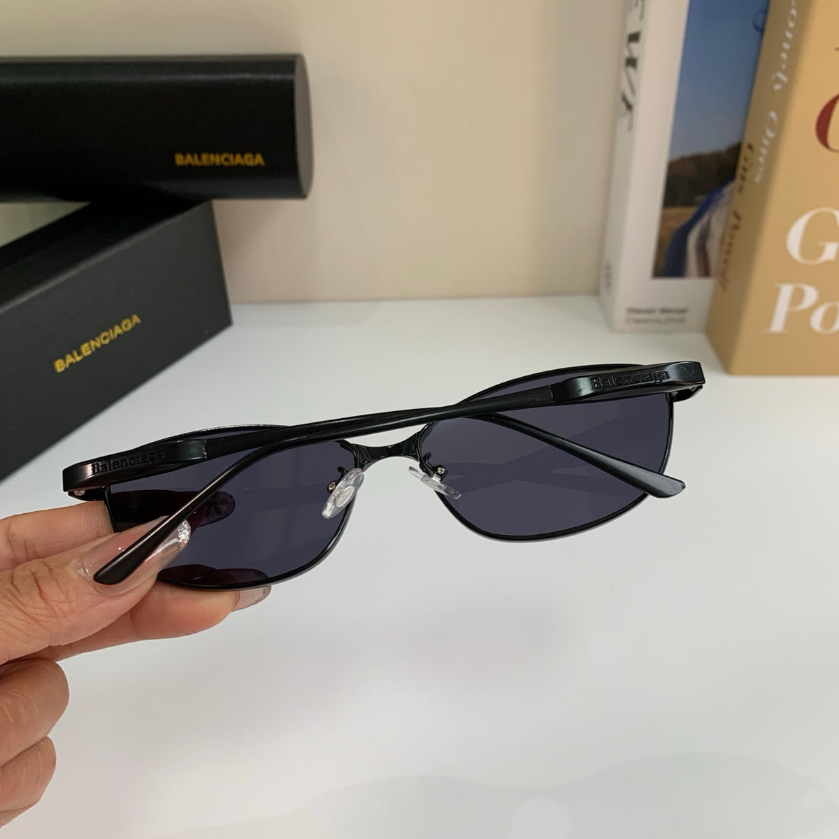Balenciaga Fashion Silver Lens Sunglasses for Men & Women - 416098 - detail image 7