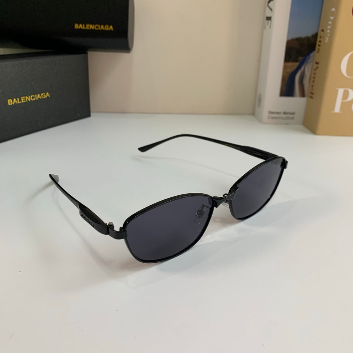 Balenciaga Fashion Silver Lens Sunglasses for Men & Women - 416098