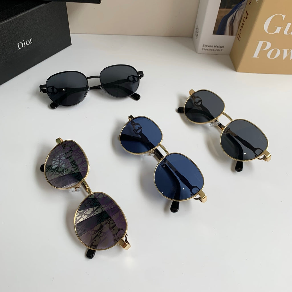 Dior Polarized Metal Fashion Black Lens Sunglasses for Men & Women - detail image 10