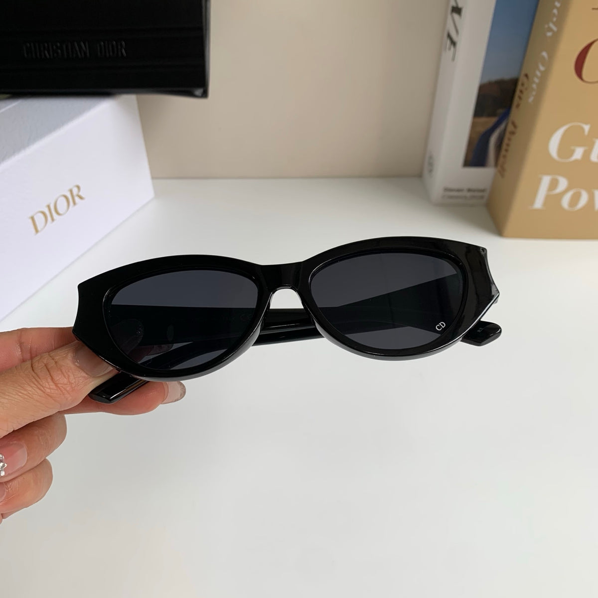 Dior Square Black Lens Sunglasses for Men & Women - 449120 - detail image 3