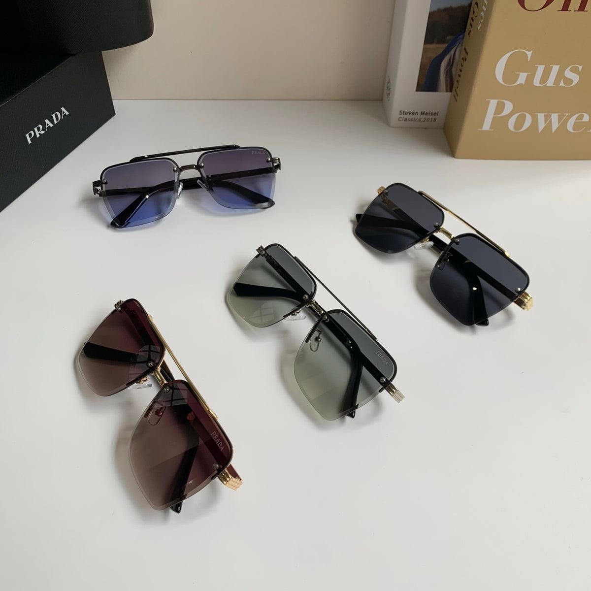 Prada Metal Fashion Silver Lens Sunglasses for Men & Women - 449368 - detail image 9