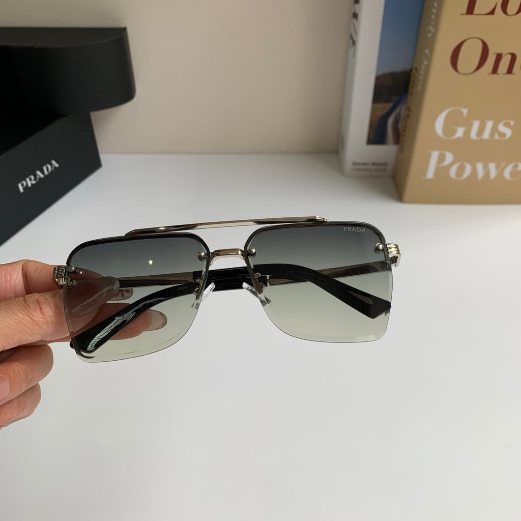 Prada Metal Fashion Silver Lens Sunglasses for Men & Women - 449368 - detail image 4