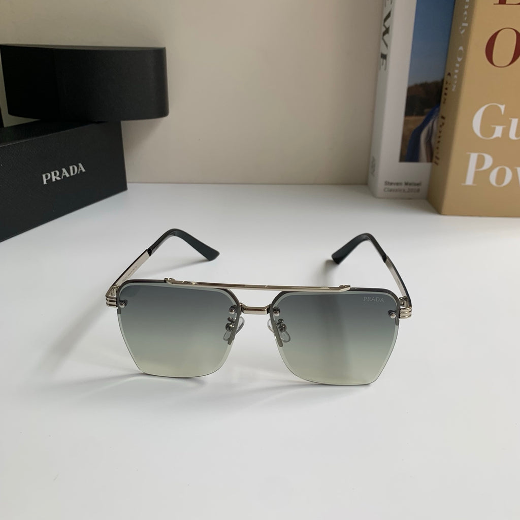 Prada Metal Fashion Silver Lens Sunglasses for Men & Women - 449368 - detail image 3