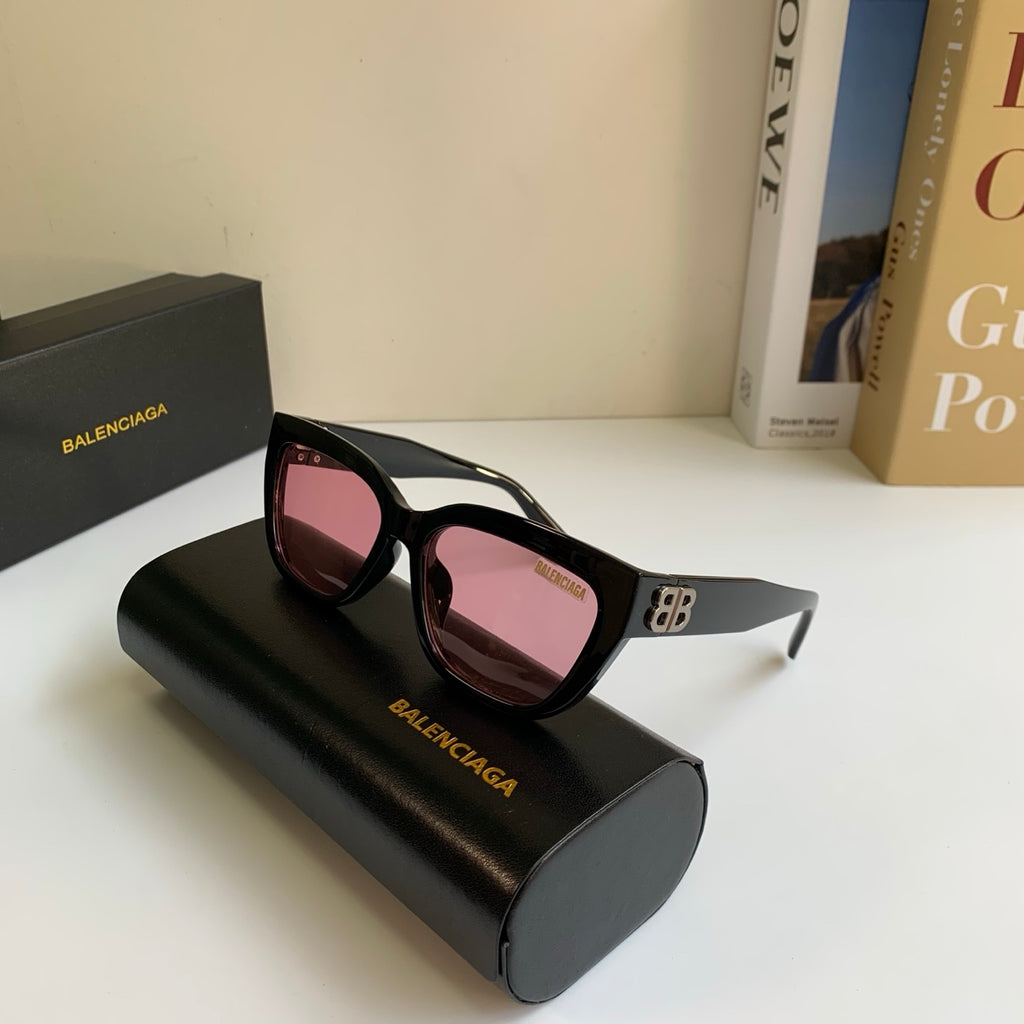 Balenciaga Square Red Lens Sunglasses for Men & Women - detail image 5