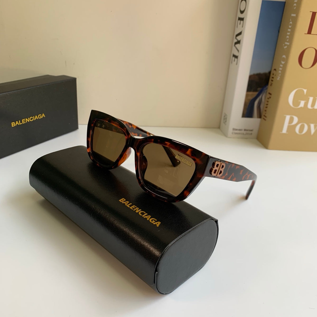 Balenciaga Square Black Lens Sunglasses for Men & Women - 466009 - detail image 4