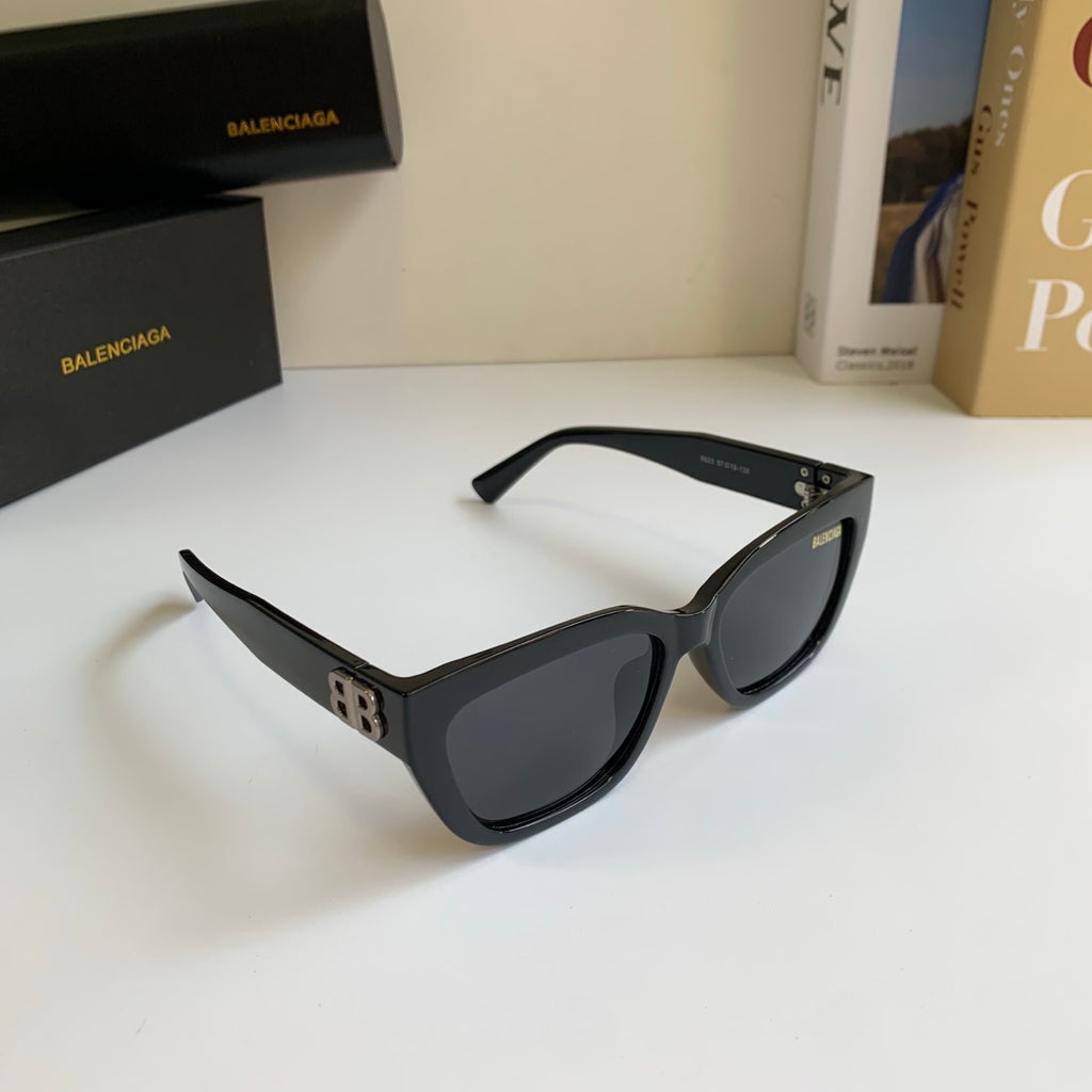 Balenciaga Square Black Lens Sunglasses for Men & Women - 372354
