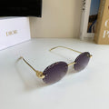 Dior Polarized Round Silver Lens Sunglasses for Men & Women - 465399