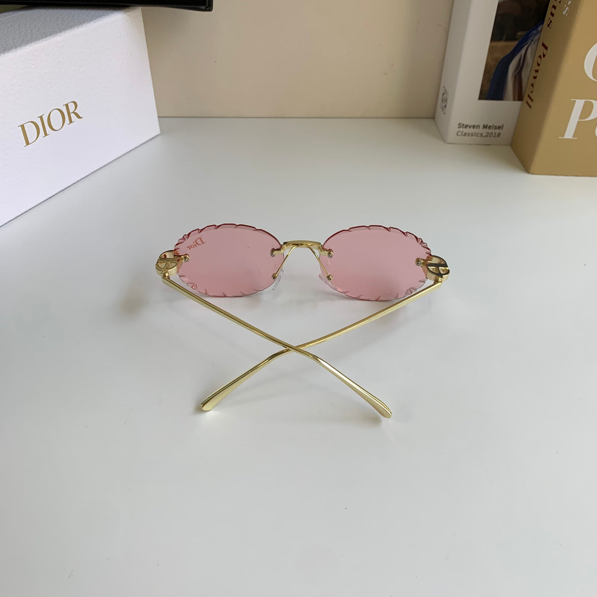 Dior Polarized Round Silver Lens Sunglasses for Men & Women - 382458 - detail image 5