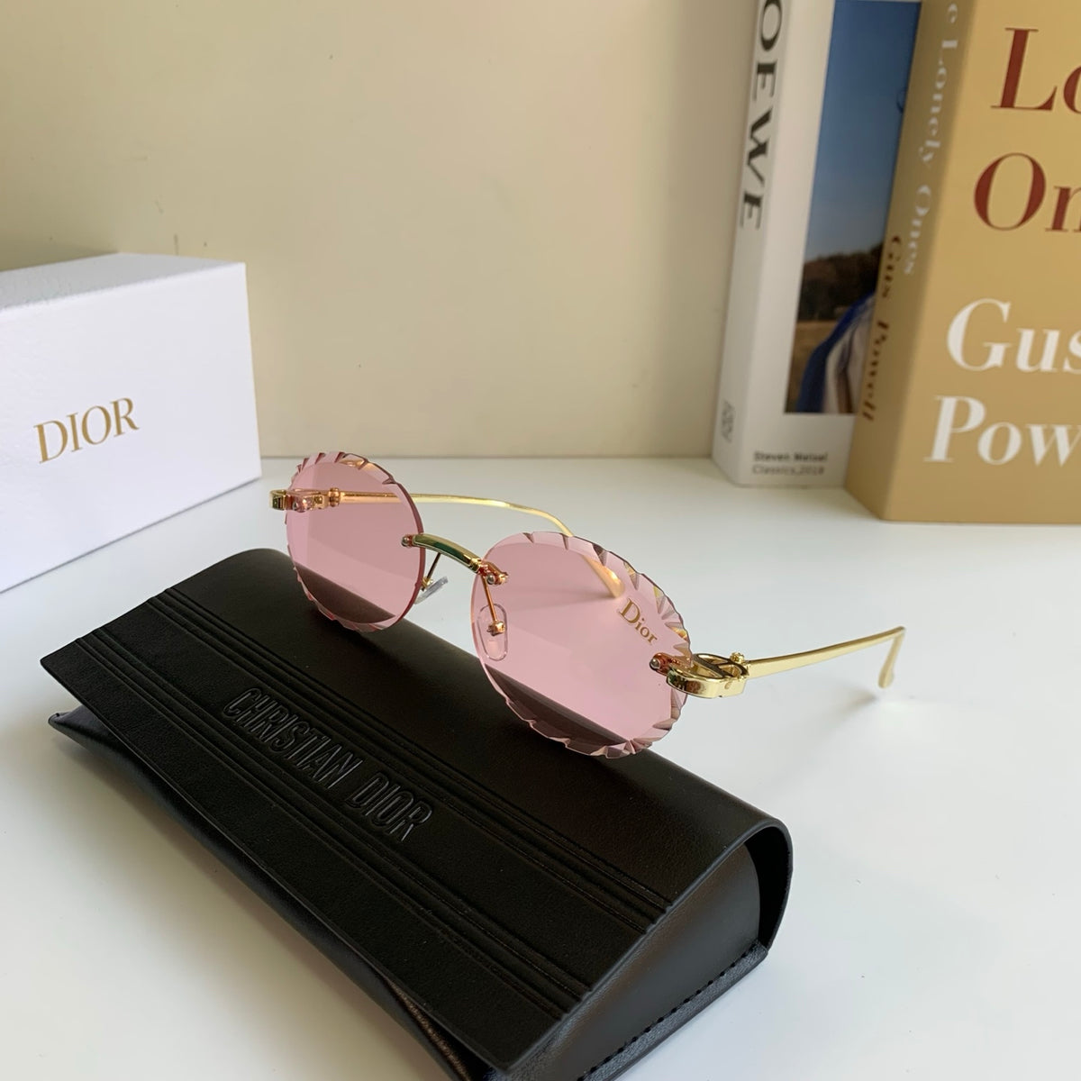 Dior Polarized Round Silver Lens Sunglasses for Men & Women - 382458