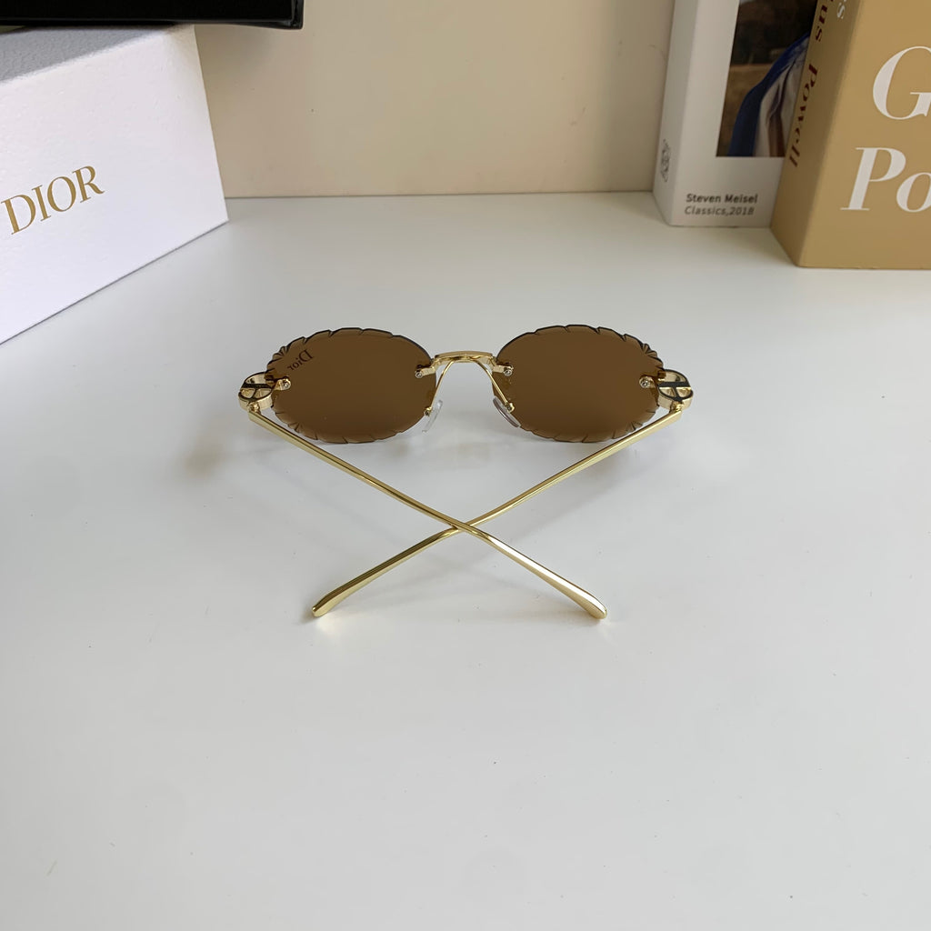 Dior Polarized Round Brown Lens Sunglasses for Men & Women - 382460 - detail image 8