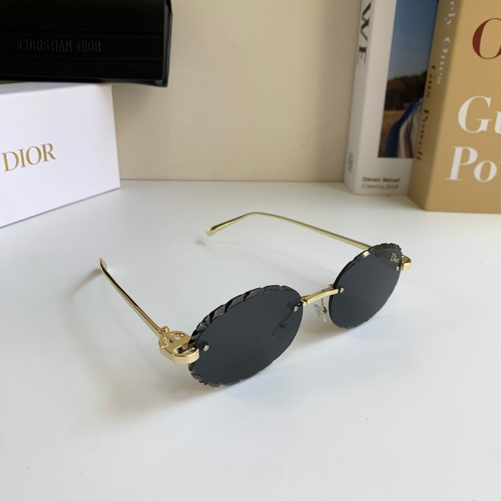 Dior Polarized Round Silver Lens Sunglasses for Men & Women - 382461