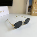 Dior Polarized Round Silver Lens Sunglasses for Men & Women - 465403