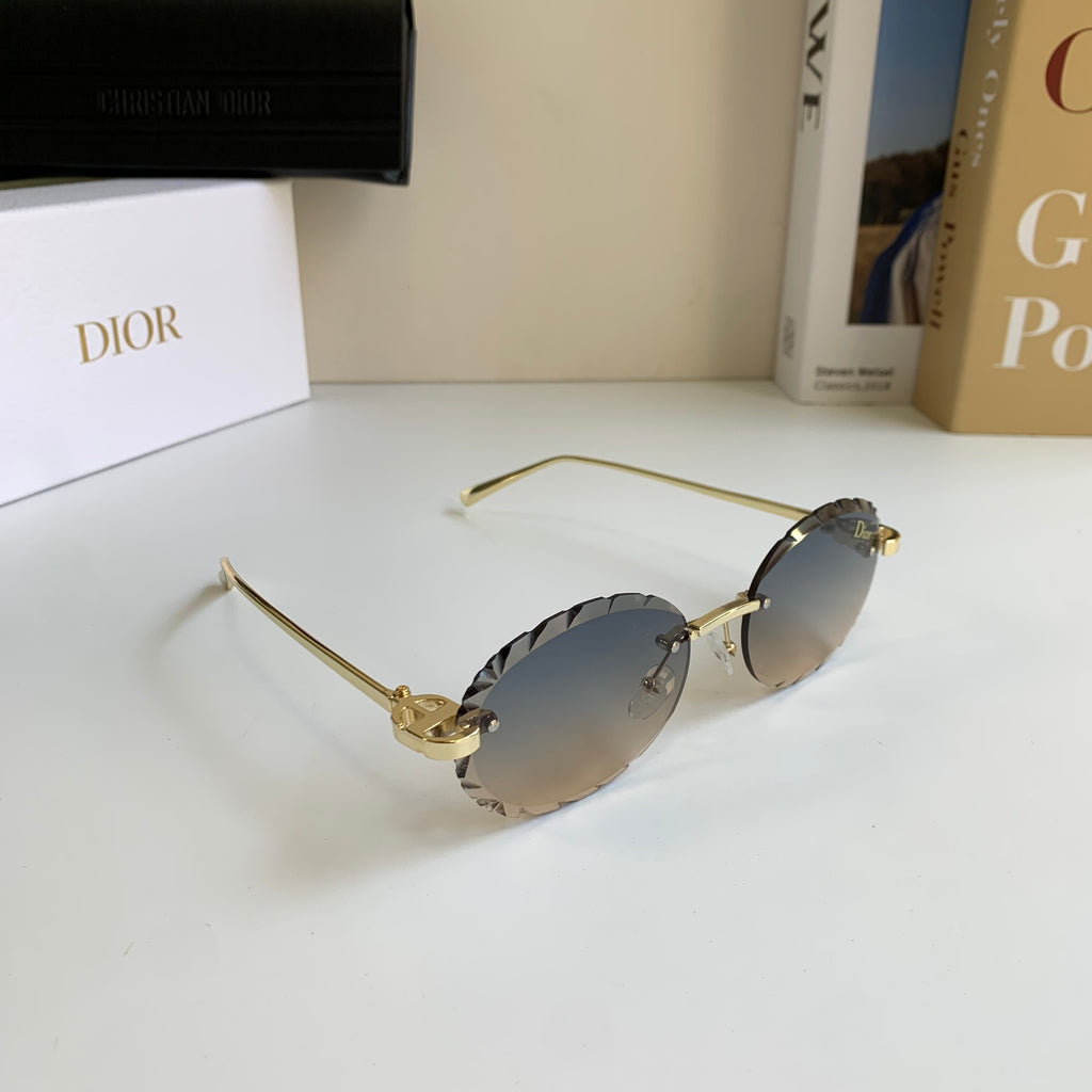 Dior Polarized Round Silver Lens Sunglasses for Men & Women