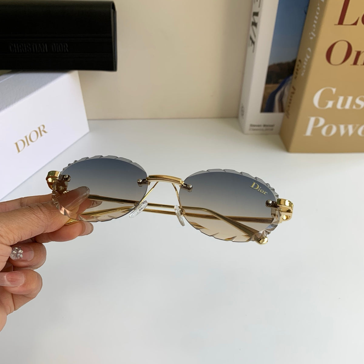 Dior Polarized Round Silver Lens Sunglasses for Men & Women - 382462 - detail image 3