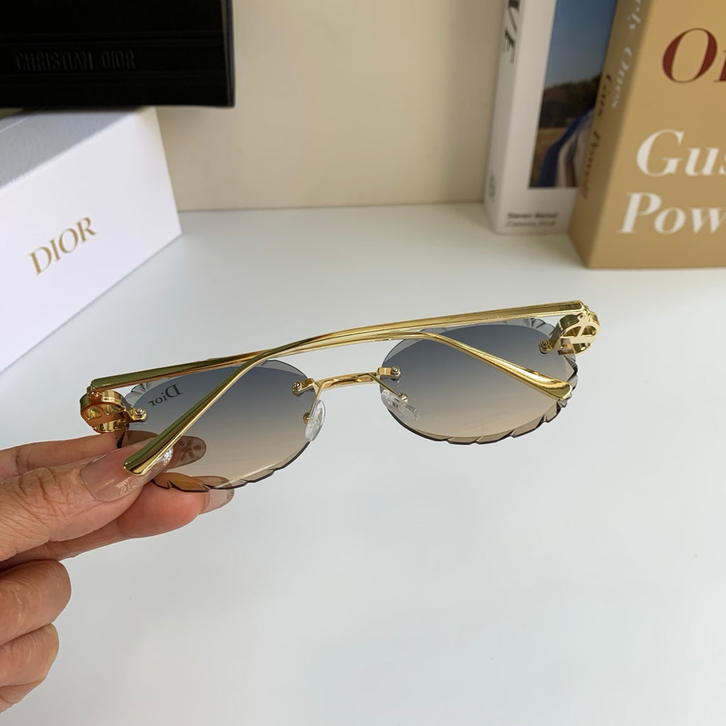 Dior Polarized Round Silver Lens Sunglasses for Men & Women - 382462 - detail image 7