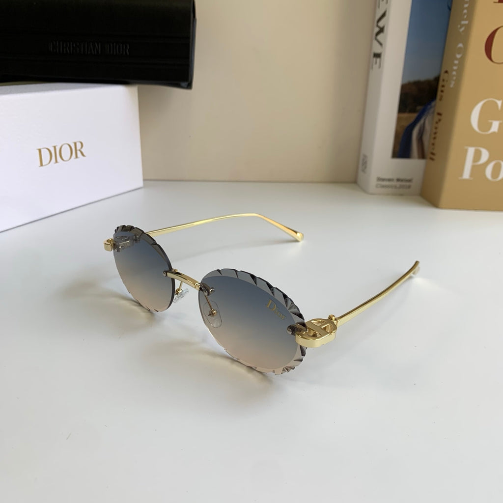 Dior Polarized Round Silver Lens Sunglasses for Men & Women - detail image 2