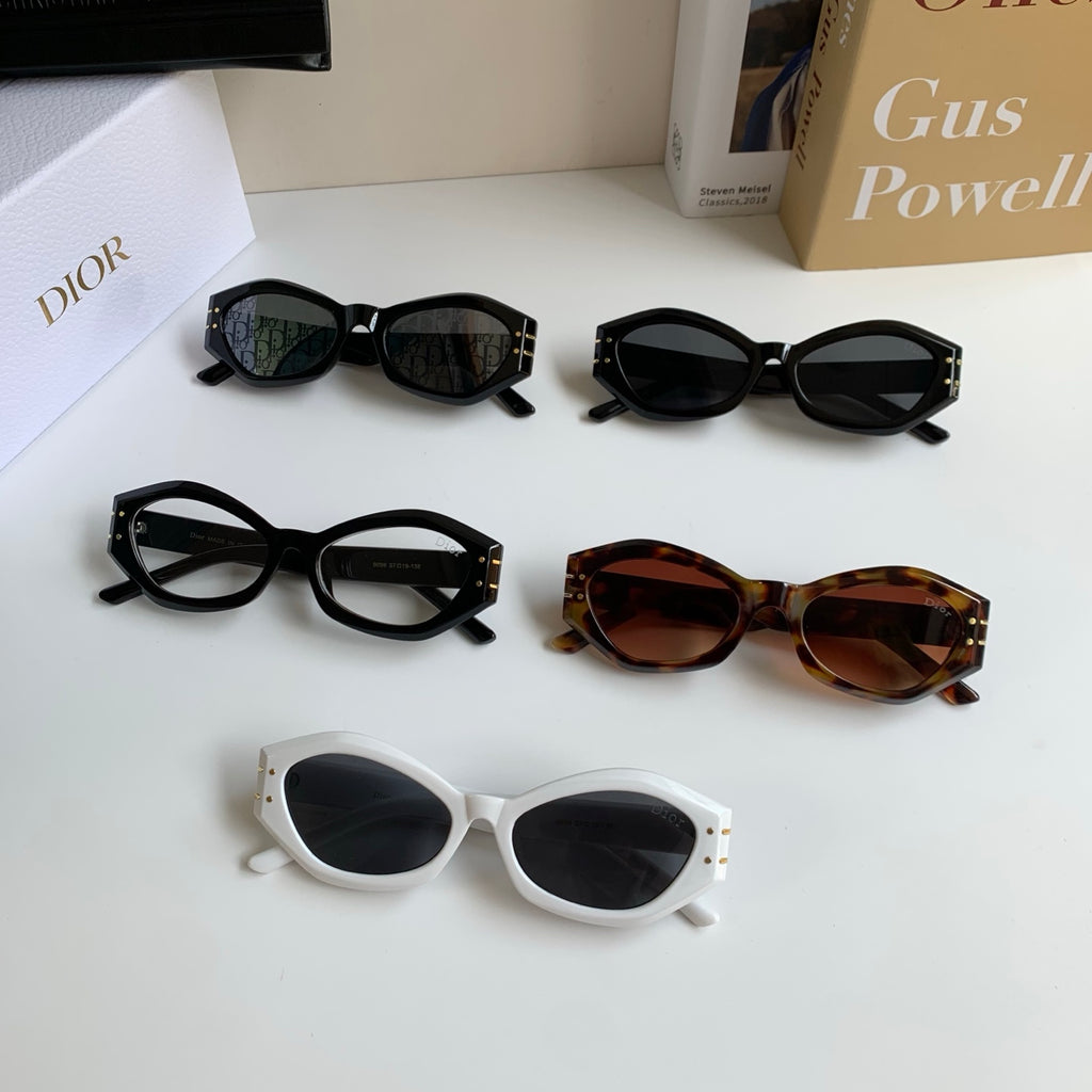 Dior Polarized Cat-Eye Silver Lens Sunglasses for Men & Women - detail image 9