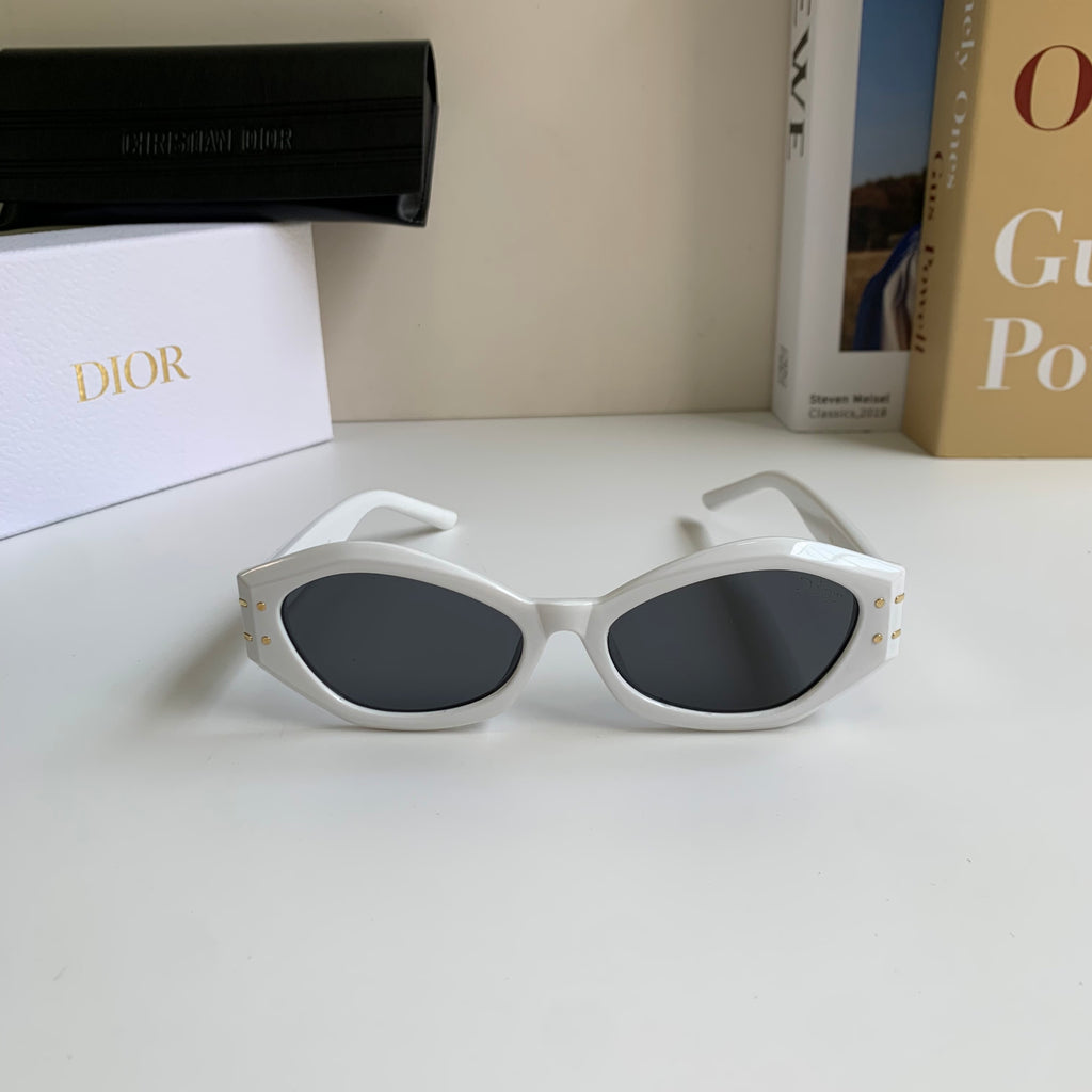 Dior Polarized Cat-Eye Silver Lens Sunglasses for Men & Women - detail image 5